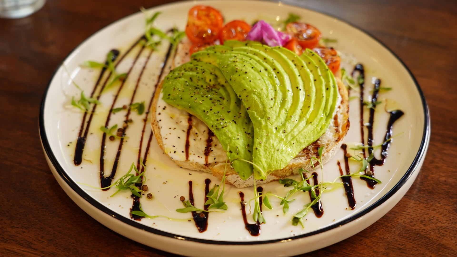 avo on toast from the lab